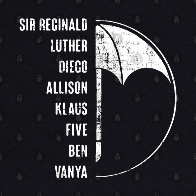 Umbrella Academy Family Logo Names by W.Pyzel